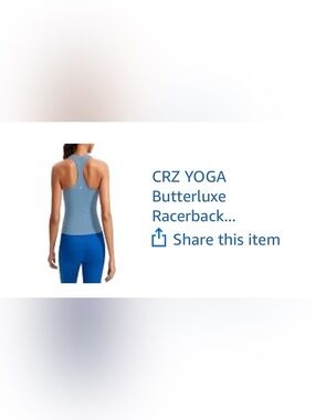 Crz yoga butterluxe racerback